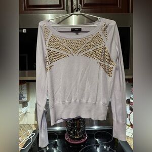 Mossimo Lavender and Gold Studded Sweatshirt size xl